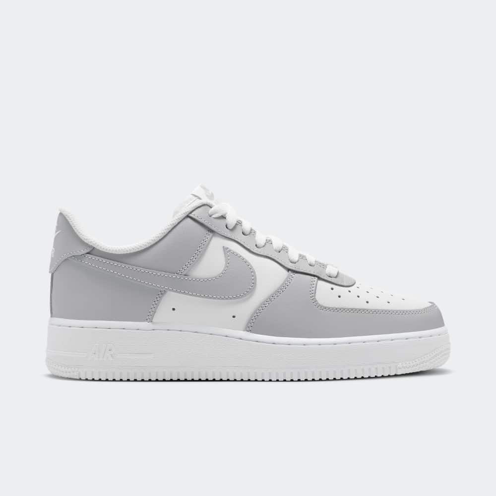 mens grey and white air force 1